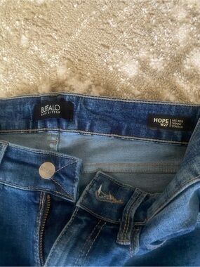 Buffalo David Bitton Mid-Rise Skinny Jeans - Blue Denim